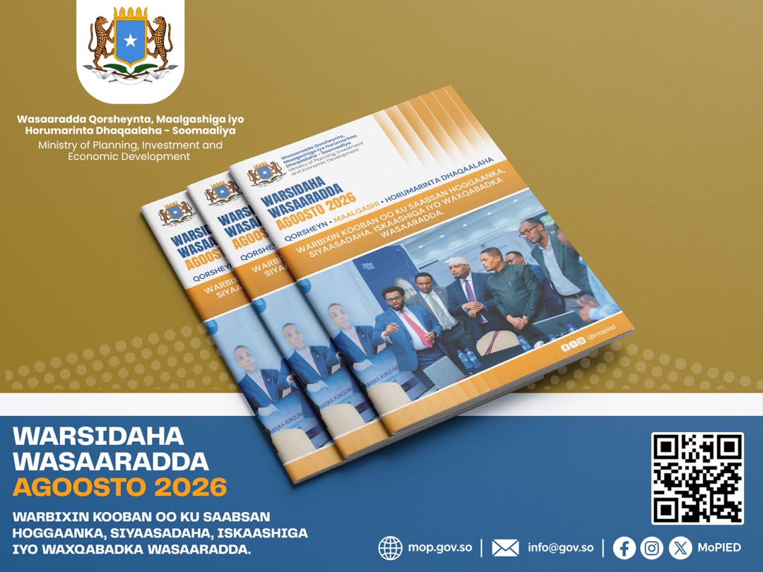 WARSIDAHA WASAARADDA AGOOSTO 2026